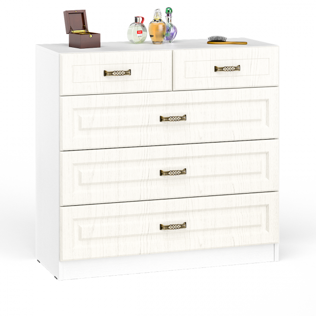 Комод 10.103 Ливерпуль цвет ясень ваниль/белый Комод 10.103 Ливерпуль цвет ясень ваниль/белый