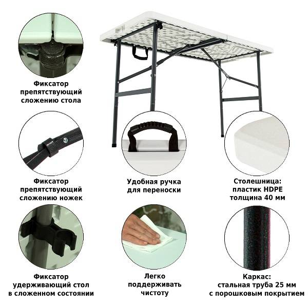 Стол складной 122