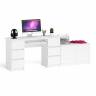 Двухтумбовый компьютерный стол Мори МС-2 с широкой тумбой на 900 цвет белый Двухтумбовый компьютерный стол Мори МС-2 с широкой тумбой на 900 цвет белый