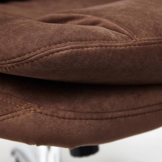 Кресло Софти Люкс/Softy Lux флок , коричневый, 6 коричневый флок Кресло Софти Люкс/Softy Lux флок , коричневый, 6 коричневый флок