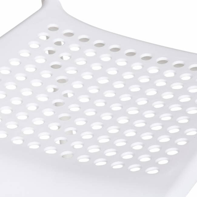 Стул Адде/Adde (мод.C-049) металл/пластик, 39х49х78см, белый  (Комплект из 8 шт.) белый металл/пластик