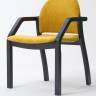 Стул-кресло Джуно 2.0 чёрный/жёлтый